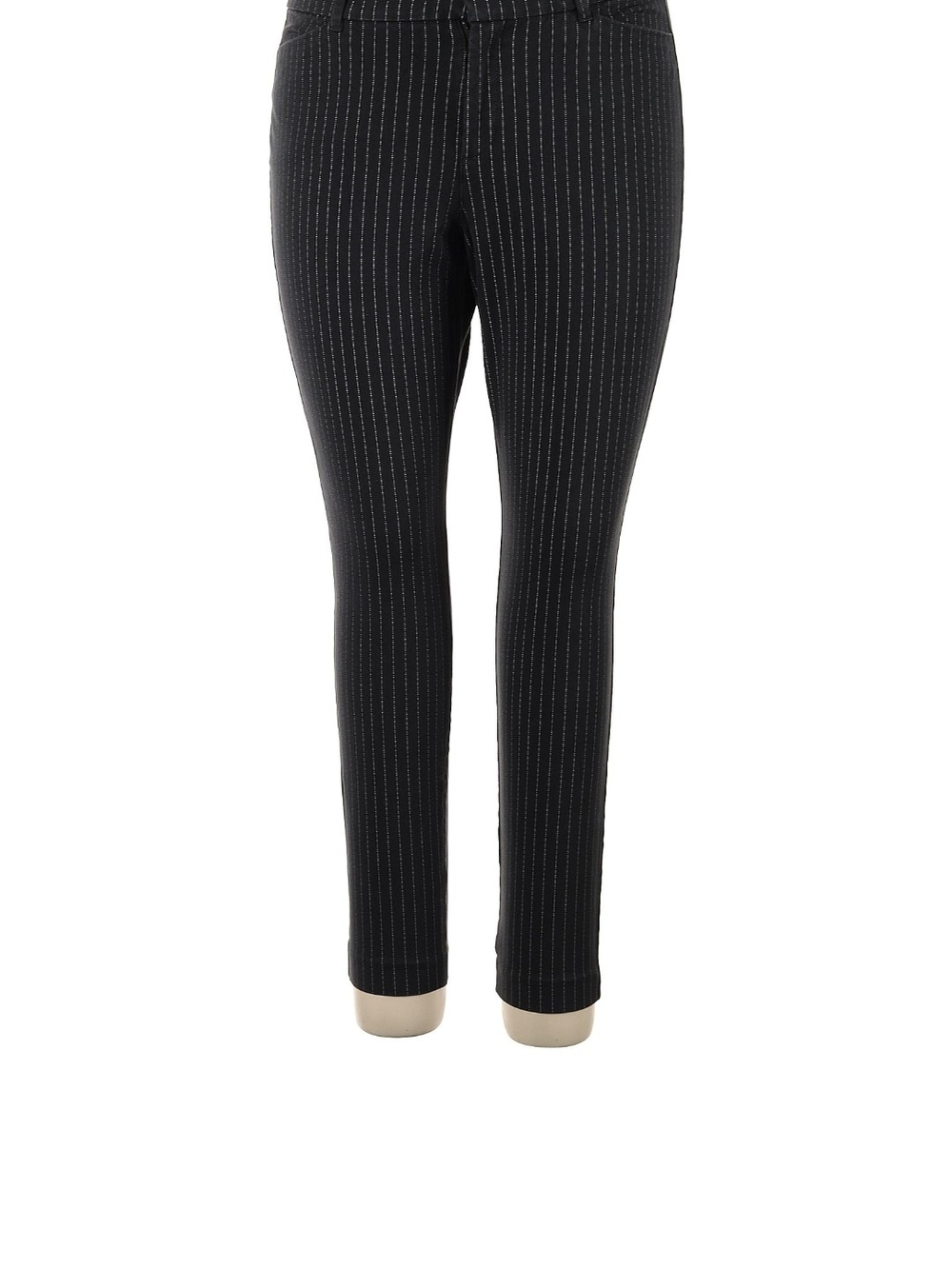 Old Navy Black Pinstripe Pixie Skinny Leg High Rise Pants Size 14